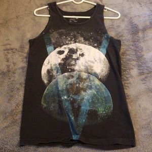 On The Byas black tank top.